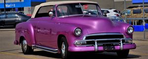 Preview wallpaper car, purple, retro