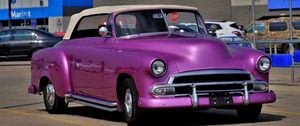 Preview wallpaper car, purple, retro