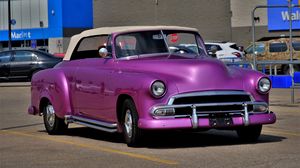 Preview wallpaper car, purple, retro