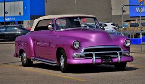 Preview wallpaper car, purple, retro