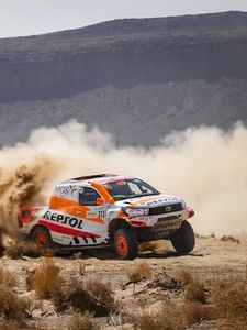 Preview wallpaper car, rally, race, desert, sand, drift