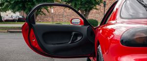 Preview wallpaper car, red, door