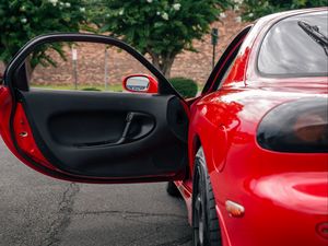 Preview wallpaper car, red, door