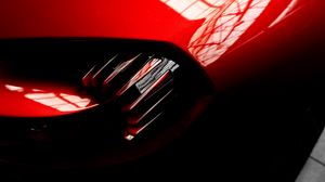 Preview wallpaper car, red, reflection, shape