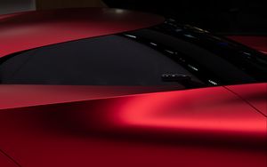 Preview wallpaper car, red, supercar, sportscar, form, design