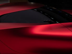 Preview wallpaper car, red, supercar, sportscar, form, design