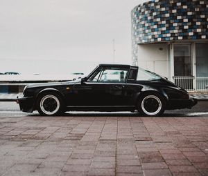 Preview wallpaper car, retro, black