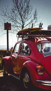 Preview wallpaper car, retro, vintage, headlight