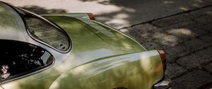 Preview wallpaper car, retro, vintage, wheel