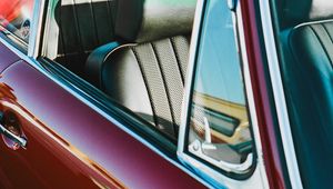 Preview wallpaper car, retro, vintage, salon, red