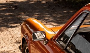 Preview wallpaper car, retro, vintage, orange