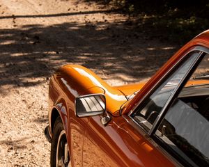 Preview wallpaper car, retro, vintage, orange