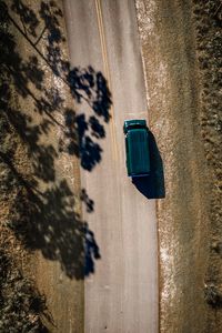 Preview wallpaper car, road, aerial view