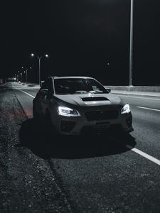 Preview wallpaper car, road, night, dark