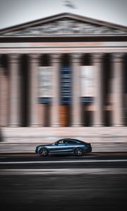 Preview wallpaper car, road, speed, movement, blur