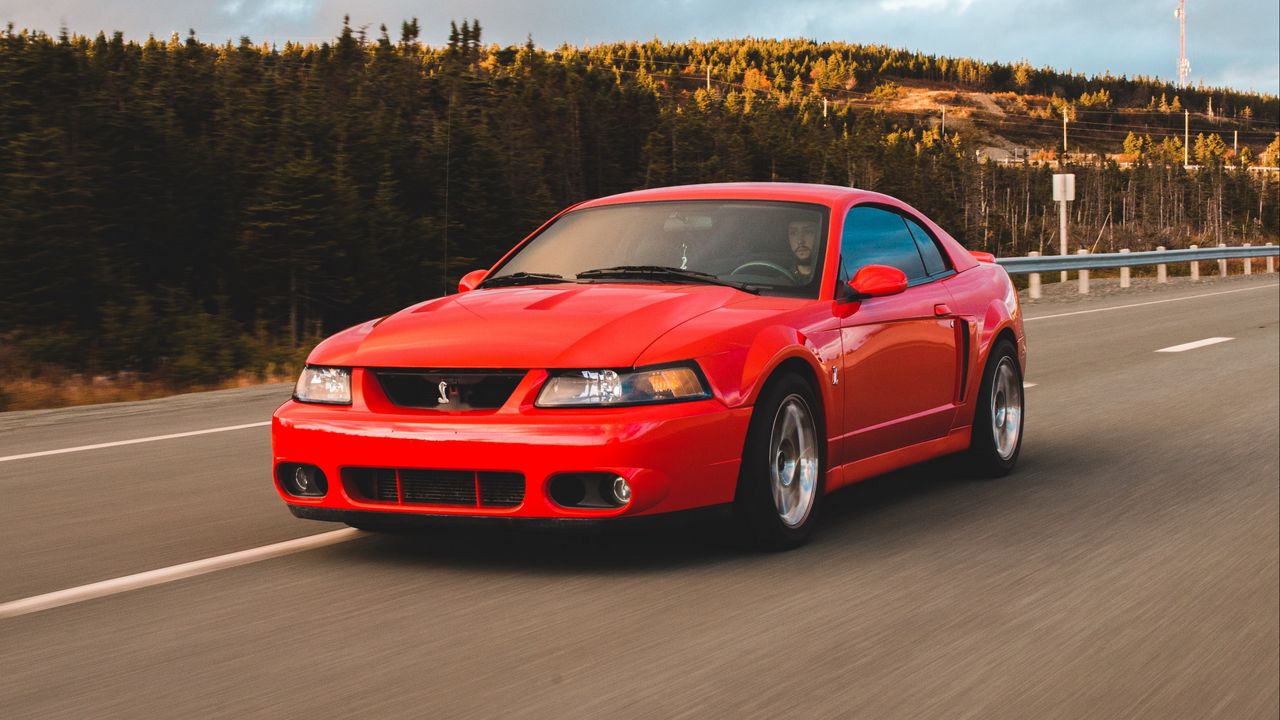 Wallpaper car, road, speed, red