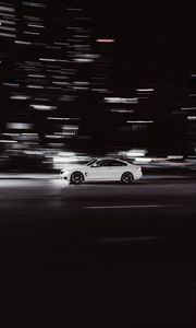 Preview wallpaper car, road, traffic, neon