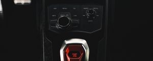 Preview wallpaper car, salon, control panel, buttons, dark