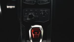 Preview wallpaper car, salon, control panel, buttons, dark