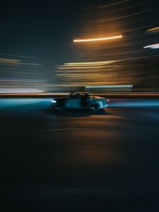 Preview wallpaper car, speed, motion, blur, long exposure