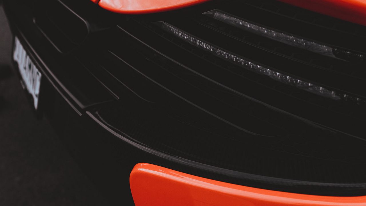 Wallpaper car, spoiler, rear view, red