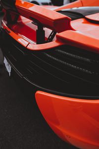 Preview wallpaper car, spoiler, rear view, red