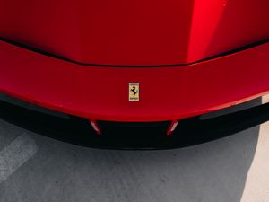 Preview wallpaper car, sports car, aerial view, red