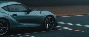 Preview wallpaper car, sports car, gray, side view