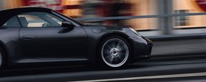 Preview wallpaper car, sports car, gray, street, speed