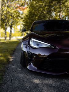 Preview wallpaper car, sports car, headlight, front view