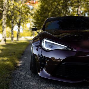 Preview wallpaper car, sports car, headlight, front view