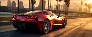 Preview wallpaper car, sports car, machine, red