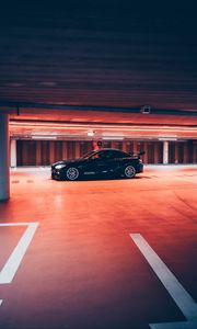 Preview wallpaper car, sports car, parking, black