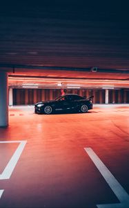 Preview wallpaper car, sports car, parking, black