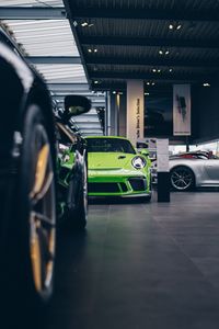 Preview wallpaper car, sports car, parking, green