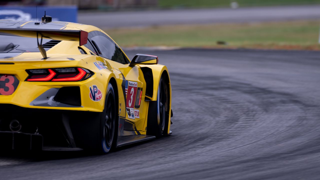 Wallpaper car, sports car, race, track, yellow