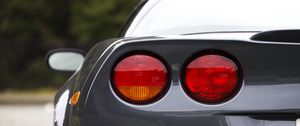 Preview wallpaper car, sports car, rear view, headlights, gray