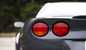 Preview wallpaper car, sports car, rear view, headlights, gray