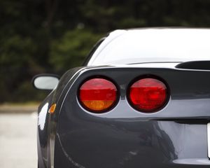 Preview wallpaper car, sports car, rear view, headlights, gray