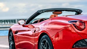 Preview wallpaper car, sports car, red, side view