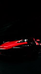 Preview wallpaper car, sports car, red, headlight