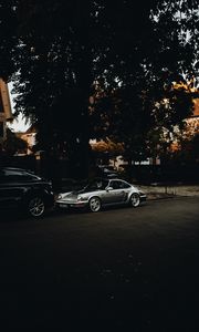 Preview wallpaper car, sports car, retro, road, street