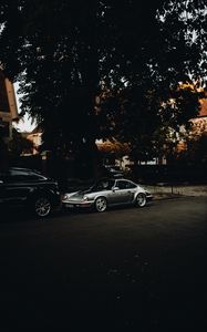 Preview wallpaper car, sports car, retro, road, street