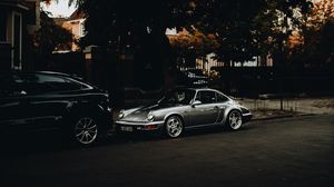 Preview wallpaper car, sports car, retro, road, street