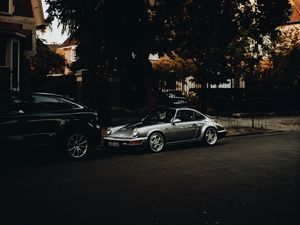 Preview wallpaper car, sports car, retro, road, street