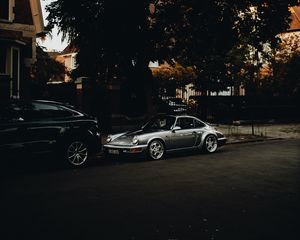 Preview wallpaper car, sports car, retro, road, street