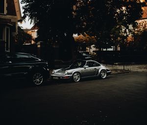 Preview wallpaper car, sports car, retro, road, street