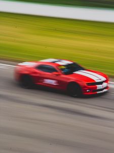 Preview wallpaper car, sports car, speed, movement, motion blur