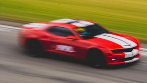 Preview wallpaper car, sports car, speed, movement, motion blur