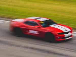 Preview wallpaper car, sports car, speed, movement, motion blur